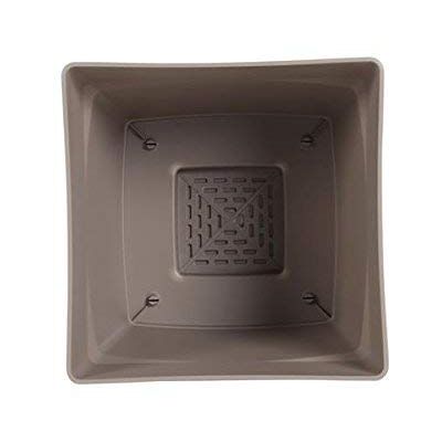 EDA Plastiques Maceta Toscane Cuadrado con platillo clipsée 13642 BL SX6 24,8 x 24,8 x 24,4 cm EDA Plastiques Maceta Toscane Cuadrado con platillo clipsée 13642 BL SX6 24,8 x 24,8 x 24,4 cm