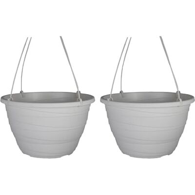 The HC Companies Maceta Colgante, Color Blanco, 13 Pulgadas The HC Companies Maceta Colgante, Color Blanco, 13 Pulgadas