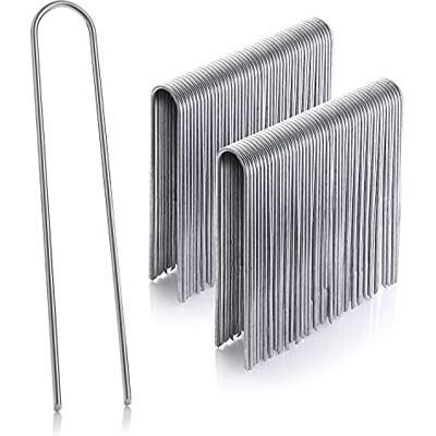 GardenMate Juego de 100 estacas de fijación de Acero galvanizado Inoxidable, 200 mm, 25 mm de diámetro, 3,8 mm, Cabeza Redonda, para Suelos Muy Duros GardenMate Juego de 100 estacas de fijación de Acero galvanizado Inoxidable, 200 mm, 25 mm de diámetro, 3,8 mm, Cabeza Redonda, para Suelos Muy Duros