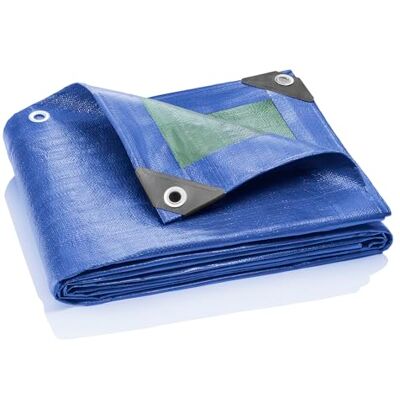 GardenMate 2 x 3 m 90 g/m2 Lona de protección Universal azul/verde Funda protectora Lona impermeable GardenMate 2 x 3 m 90 g/m2 Lona de protección Universal azul/verde Funda protectora Lona impermeable