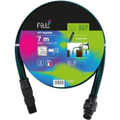 FITT ASPIRFLEX 7m Manguera para aspiración del agua, para Conexión a Bombas, con Tecnología Exclusiva FITT ASPIRFLEX 7m Manguera para aspiración del agua, para Conexión a Bombas, con Tecnología Exclusiva
