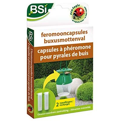 BSI – Recarga trampa de feromonas – para pirale du bois – Actúa hasta 3 meses – 2 cápsulas, sin BSI – Recarga trampa de feromonas – para pirale du bois – Actúa hasta 3 meses – 2 cápsulas, sin