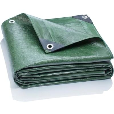 GardenMate 1,5 m x 6 m 200 g/m2 Lona de protección Premium verde Funda protectora Lona impermeable GardenMate 1,5 m x 6 m 200 g/m2 Lona de protección Premium verde Funda protectora Lona impermeable