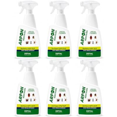 Zotal Spray Insecticida Moscas Garrapatas Pulgas – Control de Insectos Voladores y Rastreros Deltasec RTU Plus 750 ml Nueva Fórmula Reforzada ARPON (Pack 6 Unidades (4500 ml)) Zotal Spray Insecticida Moscas Garrapatas Pulgas – Control de Insectos Voladores y Rastreros Deltasec RTU Plus 750 ml Nueva Fórmula Reforzada ARPON (Pack 6 Unidades (4500 ml))