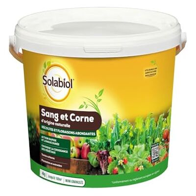 Solabiol - Fertilizante Orgánico - Liberación lenta, 4 kg Solabiol - Fertilizante Orgánico - Liberación lenta, 4 kg