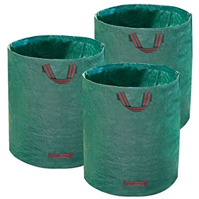 H HUGELEAF HUGELEAF Bolsas de basura reutilizables de 72 galones para hojas de jardín, bolsas de compostaje resistentes con asas dobles para patio, jardín, césped H HUGELEAF HUGELEAF Bolsas de basura reutilizables de 72 galones para hojas de jardín, bolsas de compostaje resistentes con asas dobles para patio, jardín, césped