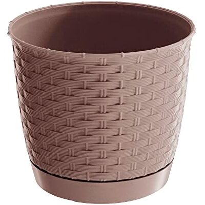 Prosperplast Maceta RATOLLA Round 1,2L., Dimensiones (mm) 145x145x127, Color Mocca Prosperplast Maceta RATOLLA Round 1,2L., Dimensiones (mm) 145x145x127, Color Mocca