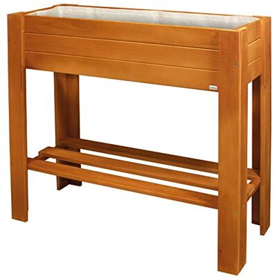 WAGNER GreenFAMILY Huerto Urbano/Cama elevada GreenBOX Light Madera Blanda, Madera Maciza FSC®, marrón 70 x 83 x 34,5 cm, balda, Incl. Bolsa WAGNER GreenFAMILY Huerto Urbano/Cama elevada GreenBOX Light Madera Blanda, Madera Maciza FSC®, marrón 70 x 83 x 34,5 cm, balda, Incl. Bolsa
