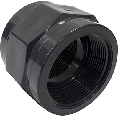 AERZETIX Manguito roscado 2''x2'' en plástico hembra-hembra para atornillar racor recto de presión para mangueras 10 bares AERZETIX Manguito roscado 2''x2'' en plástico hembra-hembra para atornillar racor recto de presión para mangueras 10 bares