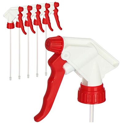 com-four ® 6x Accesorio rociador, cabezal rociador con rosca 28/400 accesorio para botellas rociadoras cabezal atomizador con junta NBR para rociar agua com-four ® 6x Accesorio rociador, cabezal rociador con rosca 28/400 accesorio para botellas rociadoras cabezal atomizador con junta NBR para rociar agua