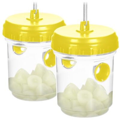 com-four ® 2X Trappola per vespe Viva – Trappola Naturale da appendere e posizionare – Protezione per esterni rispettosa Degli animali – Cattura insetti Anti-vespe (02 Piezas Amarillo 13cm) com-four ® 2X Trappola per vespe Viva – Trappola Naturale da appendere e posizionare – Protezione per esterni rispettosa Degli animali – Cattura insetti Anti-vespe (02 Piezas Amarillo 13cm)