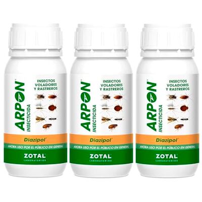 Zotal Pack 3 Unidades de 250 ml (750 ml en total) Insecticida Insectos Voladores y Rastreros con Efecto Residual Zotal Pack 3 Unidades de 250 ml (750 ml en total) Insecticida Insectos Voladores y Rastreros con Efecto Residual
