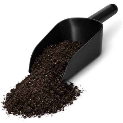 com-four ® Cuchara de plástico de 26,5 cm, cuchara universal negra com-four ® Cuchara de plástico de 26,5 cm, cuchara universal negra