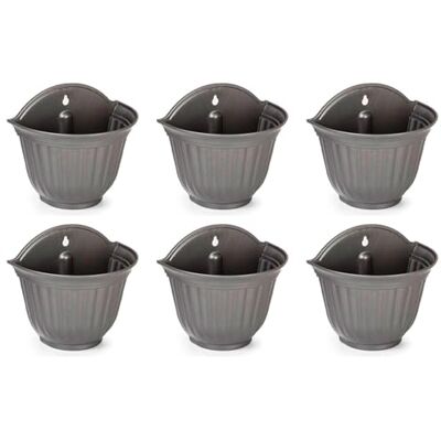 AC Pk de 6 metas de plástico para Pared, metero, Tiesto Colgar, Recipiente para Plantas, Flores, balcón, Porche, hogar, Fabricada en España (Antrita 26 x 29,5 x 19 cm) AC Pk de 6 metas de plástico para Pared, metero, Tiesto Colgar, Recipiente para Plantas, Flores, balcón, Porche, hogar, Fabricada en España (Antrita 26 x 29,5 x 19 cm)