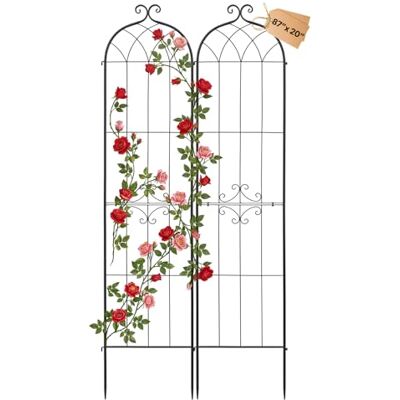 VEVOR Enrejado Metálico para Jardín, 220 x 52,5 cm, Celosías de Jardín, Paquete de 2 Piezas, Soporte para Plantas Trepadoras con Estacas, Decoración, Acero al Carbono, para Enredaderas Flores, Negro VEVOR Enrejado Metálico para Jardín, 220 x 52,5 cm, Celosías de Jardín, Paquete de 2 Piezas, Soporte para Plantas Trepadoras con Estacas, Decoración, Acero al Carbono, para Enredaderas Flores, Negro