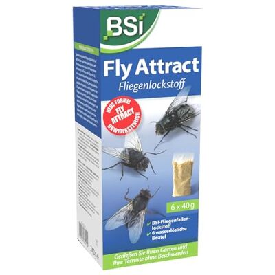 BSI Fly Attract Natural 6 recambios x 40 g para trampas de Insectos, Amarillo BSI Fly Attract Natural 6 recambios x 40 g para trampas de Insectos, Amarillo