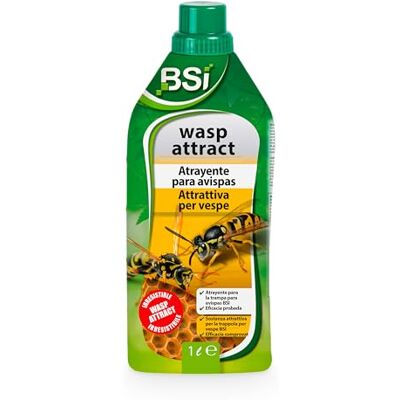 BSI – Atrayente Potente para Trampas de Avispas y Avispones – Profesional y Natural – Eficaz contra el Avispón Asiático – 1L BSI – Atrayente Potente para Trampas de Avispas y Avispones – Profesional y Natural – Eficaz contra el Avispón Asiático – 1L