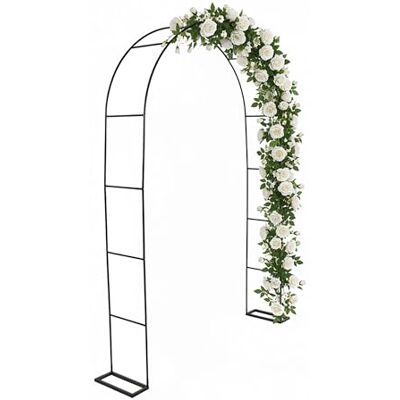 Relaxdays Arco de jardín para Rosales, metálico, Resistente y Estable, 240 x 140 x 38 cm, Negro Relaxdays Arco de jardín para Rosales, metálico, Resistente y Estable, 240 x 140 x 38 cm, Negro