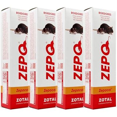 Zotal Zepo® Trampas de Pegamento para Cazar Ratones (Pack 4 Unidades) Zotal Zepo® Trampas de Pegamento para Cazar Ratones (Pack 4 Unidades)
