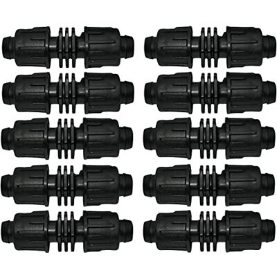 AERZETIX Juego de 10 Manguitos/Racores/Empalmes de Reparación para Manguera Plana Ø16mm para Sistema de Goteo Reparador de Mangueras de Jardín/Riego en Plástico AERZETIX Juego de 10 Manguitos/Racores/Empalmes de Reparación para Manguera Plana Ø16mm para Sistema de Goteo Reparador de Mangueras de Jardín/Riego en Plástico