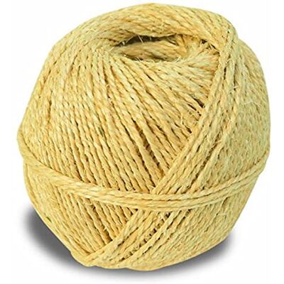 Chapuis Cordel de sisal 88 kg Titulación 0,6/2 Diámetro 2,8 mm 2,5 kg Largo 450 m Chapuis Cordel de sisal 88 kg Titulación 0,6/2 Diámetro 2,8 mm 2,5 kg Largo 450 m