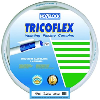Hozelock Manguera tricotada Blanca Yachting de 19 mm diámetro 25 m Hozelock Manguera tricotada Blanca Yachting de 19 mm diámetro 25 m