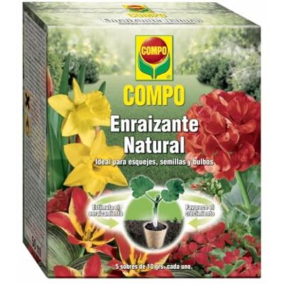 Compo Enraizante natural, Para esquejes, semillas y bulbos, Apto para agricultura ecológica, 5 sobres de 10 g Compo Enraizante natural, Para esquejes, semillas y bulbos, Apto para agricultura ecológica, 5 sobres de 10 g