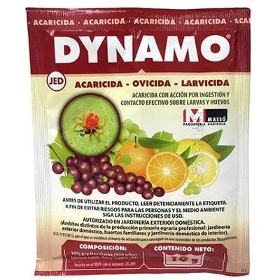 MASSO ACARICIDA OVICIDA LARVICIDA DYNAMO JED, Insectos 10gr MASSO ACARICIDA OVICIDA LARVICIDA DYNAMO JED, Insectos 10gr