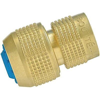 BOUTTE Boutté Conexión automática de 6 bolas para manguera (diámetro de 15, dorado) BOUTTE Boutté Conexión automática de 6 bolas para manguera (diámetro de 15, dorado)