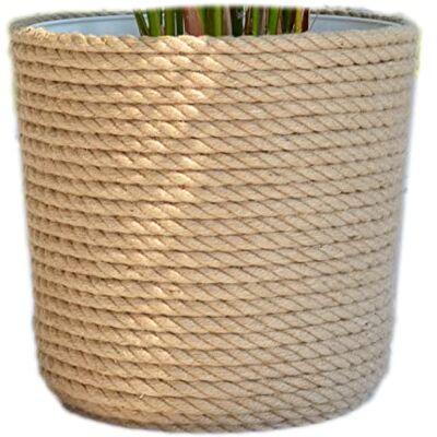 KORAD macetero/cubierta de maceta 23 estilo boho EKO natural, cuerda de yute trenzada, cesta de hierba, yute, etno KORAD macetero/cubierta de maceta 23 estilo boho EKO natural, cuerda de yute trenzada, cesta de hierba, yute, etno