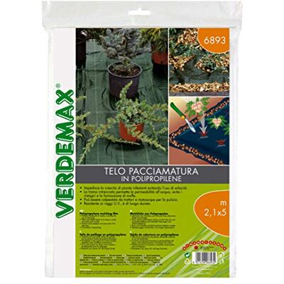 Verdemax 2,1 x 5 m – Rollo de película para rastrojos de Polipropileno Verde Verdemax 2,1 x 5 m – Rollo de película para rastrojos de Polipropileno Verde