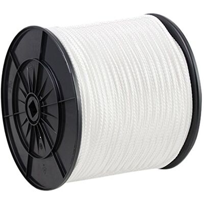 Chapuis Bobina de cuerda de polipropileno trenzado (1 T, diámetro de 10 mm x 75 m), color blanco Chapuis Bobina de cuerda de polipropileno trenzado (1 T, diámetro de 10 mm x 75 m), color blanco