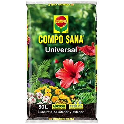 Compo SANA Substrato Universal de calidad para para plantas de interior, terraza y jardín, 50 L Compo SANA Substrato Universal de calidad para para plantas de interior, terraza y jardín, 50 L