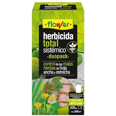 Flower Herbicida Total Sistémico Duopack 25 ml+25 ml Flower Herbicida Total Sistémico Duopack 25 ml+25 ml