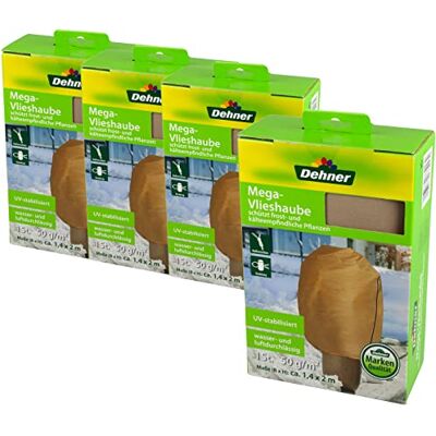 Dehner Protector de Invierno, tamaño Grande, Aprox. 200 x 140 cm, 4 Unidades, Fieltro, Color Beige Dehner Protector de Invierno, tamaño Grande, Aprox. 200 x 140 cm, 4 Unidades, Fieltro, Color Beige