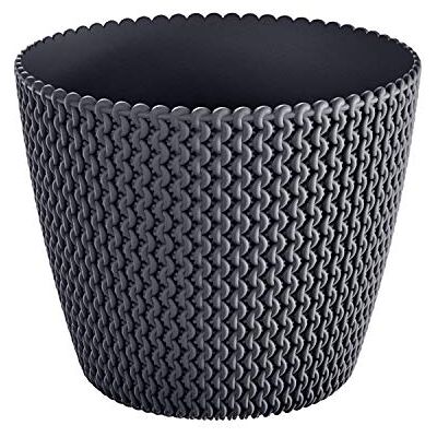Prosperplast Aucune Maceta Redonda 11,5L Splofy de plastico en Color Antracita, Ø29,5 x 24,9 cm Prosperplast Aucune Maceta Redonda 11,5L Splofy de plastico en Color Antracita, Ø29,5 x 24,9 cm