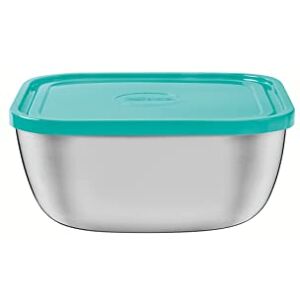 Tramontina Recipiente hermético con tapa, acero inoxidable, 15,8 x 15,8 cm, 1,50 l, apto para lavavajillas Tramontina Recipiente hermético con tapa, acero inoxidable, 15,8 x 15,8 cm, 1,50 l, apto para lavavajillas