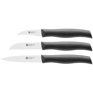 ZWILLING Twin Grip Set 3 Cuchillos, Hoja endurecida al frío Friodur, Acero Inoxidable, Mango sintético, Color Negro ZWILLING Twin Grip Set 3 Cuchillos, Hoja endurecida al frío Friodur, Acero Inoxidable, Mango sintético, Color Negro