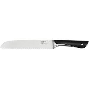 Tefal Jamie Oliver K26703 Cuchillo de pan (20 cm, alto rendimiento de corte, diseño distintivo, cuchillas resistentes y duraderas, acero inoxidable), color negro Tefal Jamie Oliver K26703 Cuchillo de pan (20 cm, alto rendimiento de corte, diseño distintivo, cuchillas resistentes y duraderas, acero inoxidable), color negro