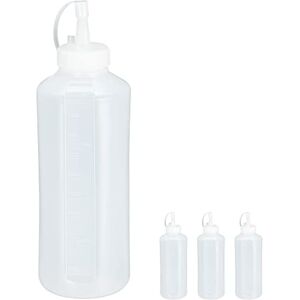 Relaxdays set 4 botellas salsas - Accesorios de cocina Relaxdays set 4 botellas salsas - Accesorios de cocina