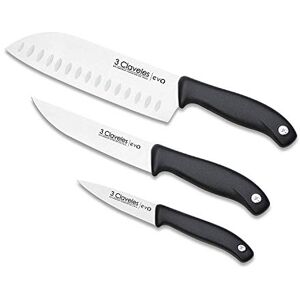 3 ClaveleS Evo - Juego de 3 cuchillos de acero inoxidable 3 ClaveleS Evo - Juego de 3 cuchillos de acero inoxidable
