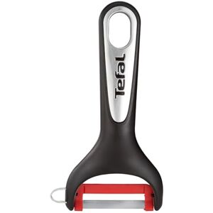 Tefal Ingenio Pelador de plástico termorresistente, libro de BPA, resistente a las manchas, y fácil de lavar, negro y rojo, K20718 Tefal Ingenio Pelador de plástico termorresistente, libro de BPA, resistente a las manchas, y fácil de lavar, negro y rojo, K20718