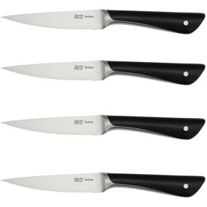 Tefal Jamie Oliver – Juego de 4 Cuchillos para Carne 11 cm Acero Inoxidable Alemán, Endurecidos con Hielo -120°C, Corte Preciso, Hoja Dentada, Mango Robusto, Diseño Equilibrado y Duradero Tefal Jamie Oliver – Juego de 4 Cuchillos para Carne 11 cm Acero Inoxidable Alemán, Endurecidos con Hielo -120°C, Corte Preciso, Hoja Dentada, Mango Robusto, Diseño Equilibrado y Duradero