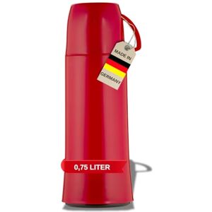Botella Aislante Helios 0,75L - Plástico, Rojo, Vaso con Asa Botella Aislante Helios 0,75L - Plástico, Rojo, Vaso con Asa