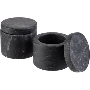 APS MARBELLO Juego de sal y pimienta de mármol - Set de almacenamiento APS MARBELLO Juego de sal y pimienta de mármol - Set de almacenamiento