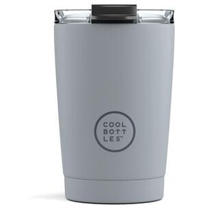 Cool Bottles Tumbler Vaso Térmico de Acero Inoxidable 330 ml Pastel Grey Taza de Café Altura 14 cm Bebidas Frías 10 horas y Calientes 5 horas Tapa Hermética Libre de BPA Cool Bottles Tumbler Vaso Térmico de Acero Inoxidable 330 ml Pastel Grey Taza de Café Altura 14 cm Bebidas Frías 10 horas y Calientes 5 horas Tapa Hermética Libre de BPA