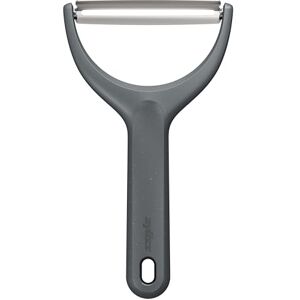 Zyliss Pelador ancho, extra afilado para frutas y verduras grandes con agarre cómodo de paja de trigo sostenible, cubierta para seguridad, acero inoxidable, apto para lavavajillas Zyliss Pelador ancho, extra afilado para frutas y verduras grandes con agarre cómodo de paja de trigo sostenible, cubierta para seguridad, acero inoxidable, apto para lavavajillas