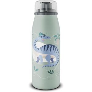 Alfi Kids ISO BOTTLE 350 ml verde con dinosaurios, termo para niños, acero inoxidable, cierre de rosca absolutamente hermético, mantiene el calor durante 12 horas, frío las 24 horas, botella para Alfi Kids ISO BOTTLE 350 ml verde con dinosaurios, termo para niños, acero inoxidable, cierre de rosca absolutamente hermético, mantiene el calor durante 12 horas, frío las 24 horas, botella para
