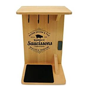 Fackelmann Horca para salchicha, soporte de madera para embutidos secos, soporte para embutidos, portasalchichas, madera, 30,5 x 20 x 10,5 cm Fackelmann Horca para salchicha, soporte de madera para embutidos secos, soporte para embutidos, portasalchichas, madera, 30,5 x 20 x 10,5 cm