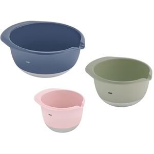 Emsa Prep&Bake Juego de 3 cuencos mezcladores de plástico, 1,4 + 2,8 + 4,7 L, base antideslizante Estabilidad ideal Labio vertedor para un vertido preciso y limpio Apto para Emsa Prep&Bake Juego de 3 cuencos mezcladores de plástico, 1,4 + 2,8 + 4,7 L, base antideslizante Estabilidad ideal Labio vertedor para un vertido preciso y limpio Apto para